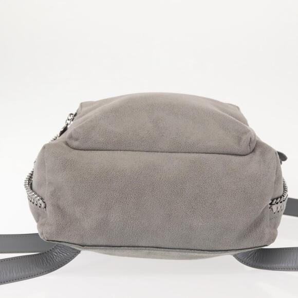 Stella MacCartney Falabella Chain Backpack Suede Gray Silver 410905 Auth am9133 main image 8